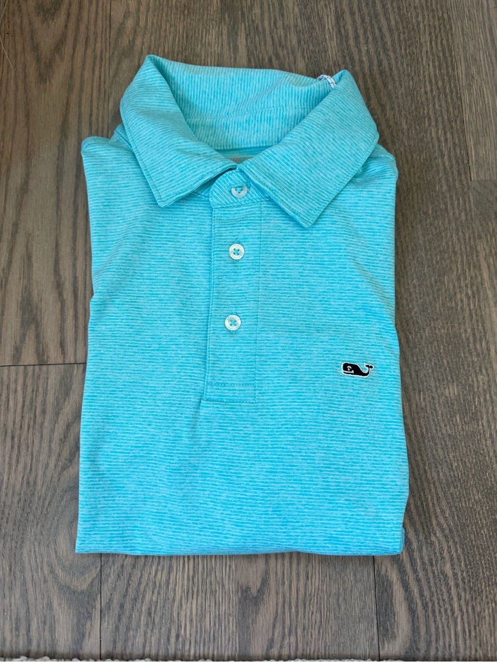 Vineyard Vines Boy’s Heathered Aqua Polo
